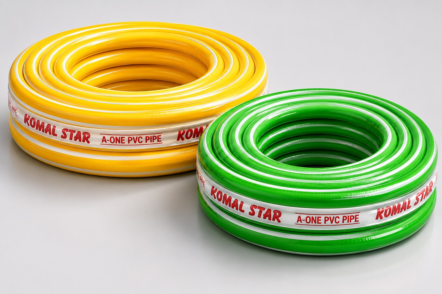 Flexible PVC pipe coils